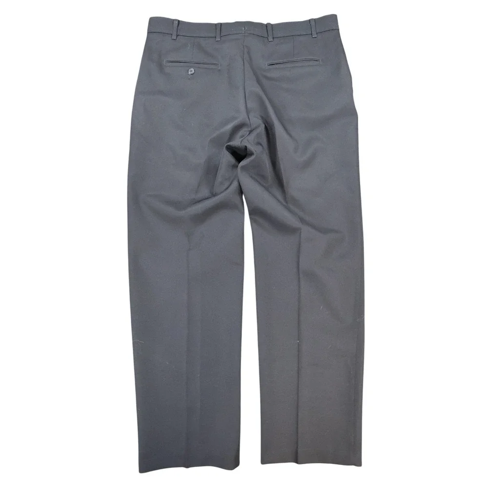Levi's Action Slacks Mens 38x31 Black Dacron Polyester Regular Fit Dress Pants